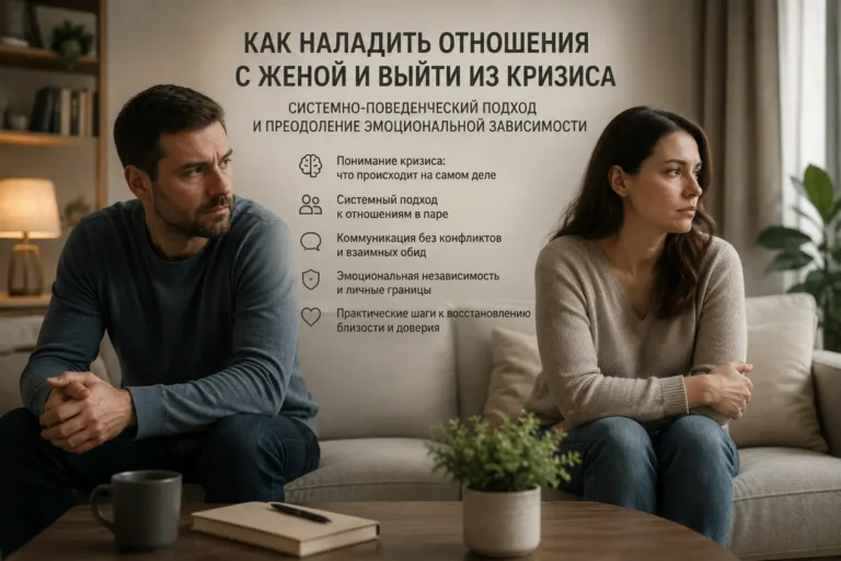 Как наладить отношения с женой — семейный кризис, эмоциональное отдаление супругов, восстановление доверия, психология отношений и семейная психотерапия